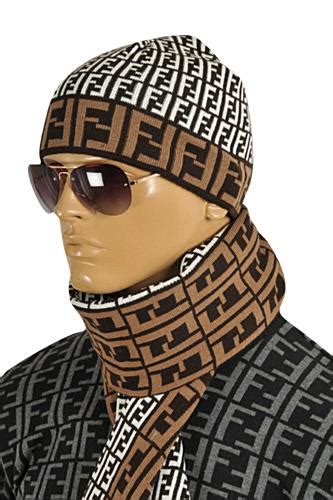 mens fendi hat and scarf